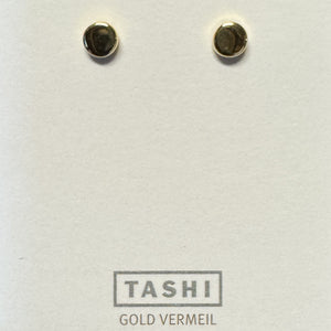 Tiny Dot Stud 14k Gold Vermeil