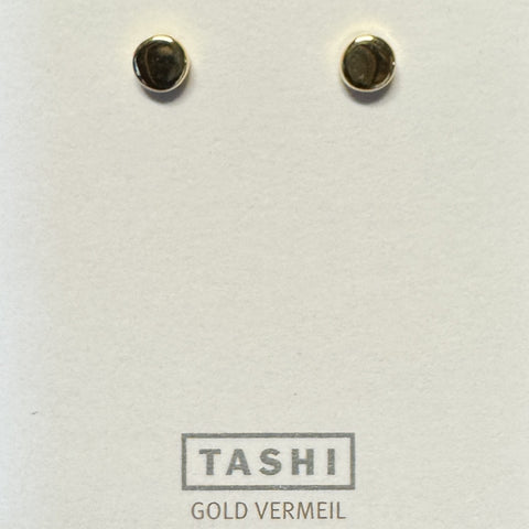 Tiny Dot Stud 14k Gold Vermeil