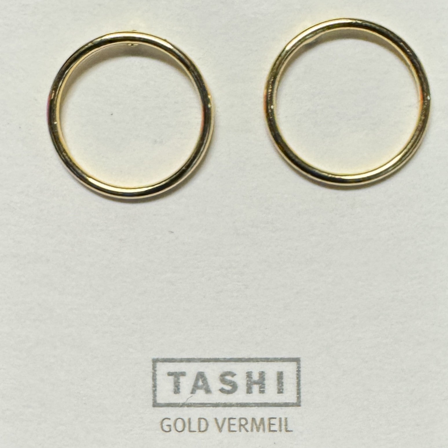 Wire Cheerio Stud Gold Vermeil Earring