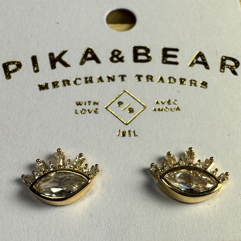 Kynosis Eye Stud Baguettes - Gold