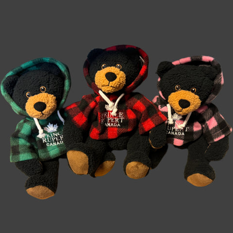 Curly Critter Black Bear 10 inch (Assorted Colours)