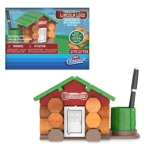 Lincoln Logs 27 Piece Mini Home Building Set
