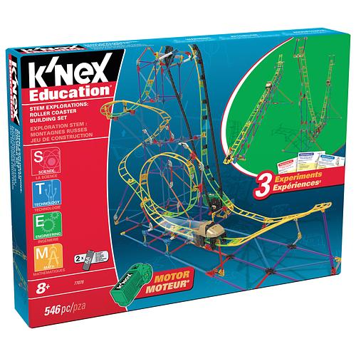 K'Nex STEM 546 Piece Roller Coaster Motorized