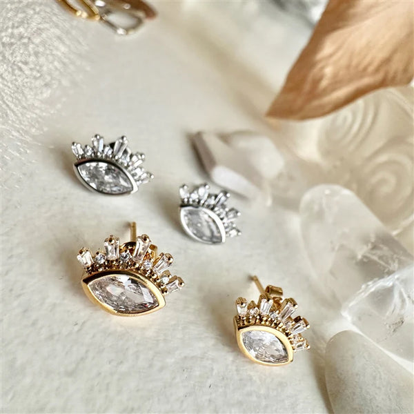 Kynosis Eye Stud Baguettes - Gold