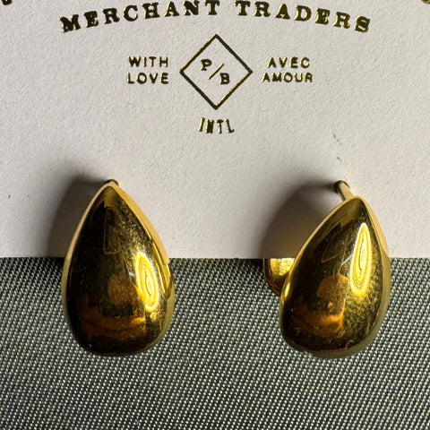 Lachry Double Teardrop Hugger Hoop Earrings - Gold