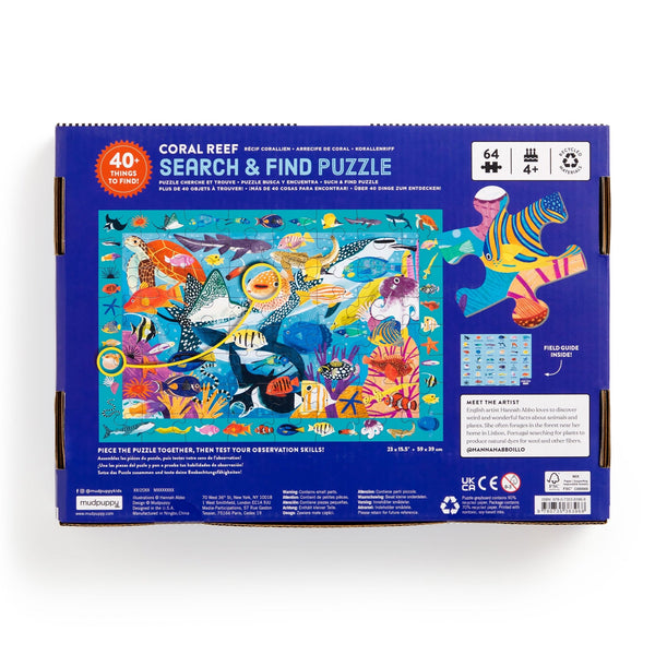 Coral Reef 64 Piece Search and Find Puzzle