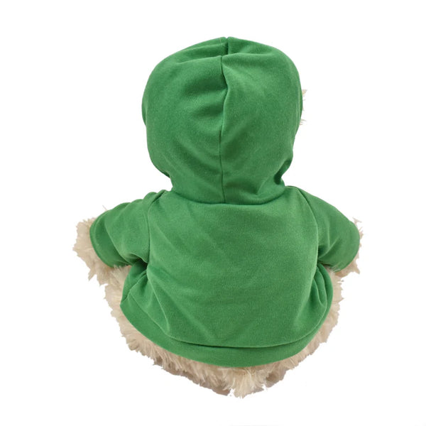 "Mokey" Bear with Green Frog Hoodie Stuffy by Bill Helin