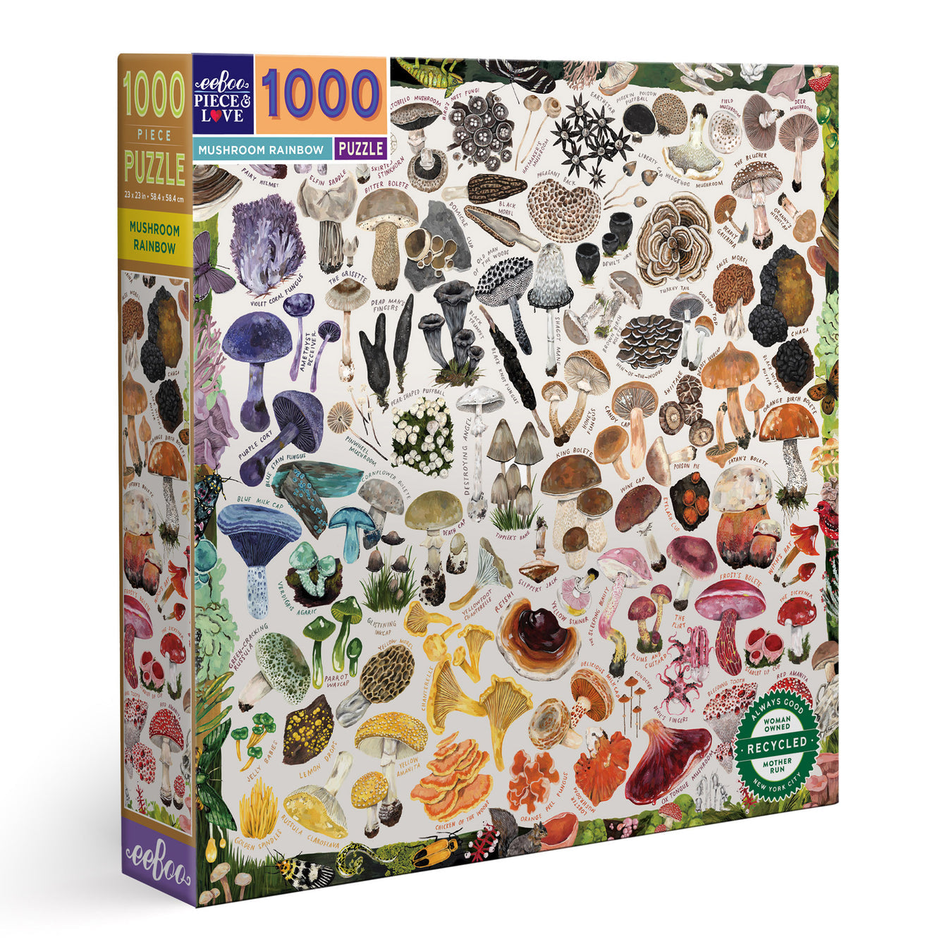 Mushroom Rainbow Puzzle 1000 Piece