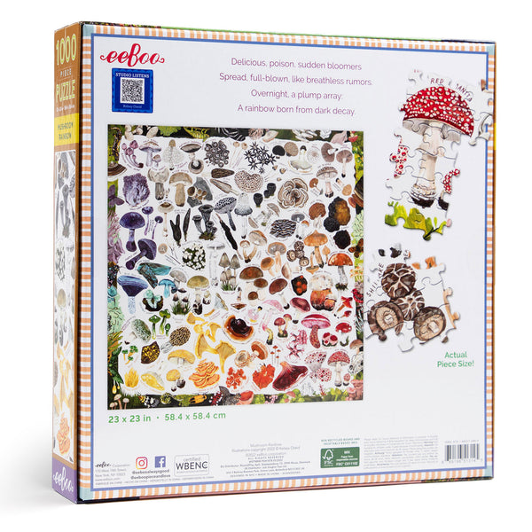 Mushroom Rainbow Puzzle 1000 Piece
