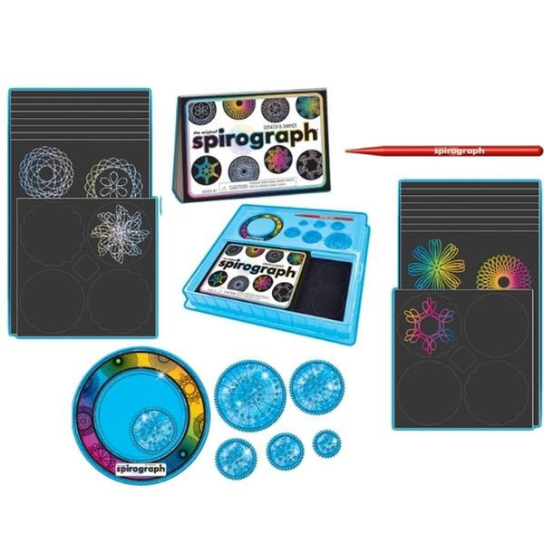 Scratch and Shimmer Spirograph