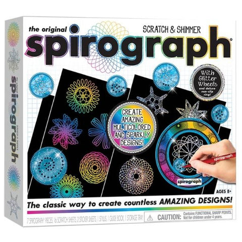 Scratch and Shimmer Spirograph