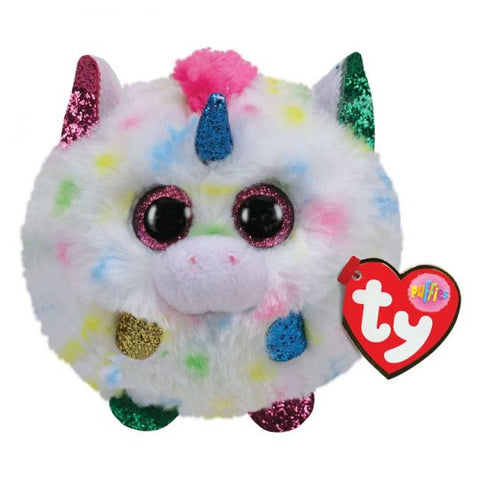 Ty Puffies "Harmonie" Speckled Unicorn