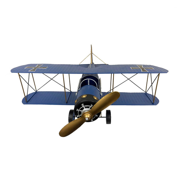 Classic Blue WWI Fighter Model Airplane