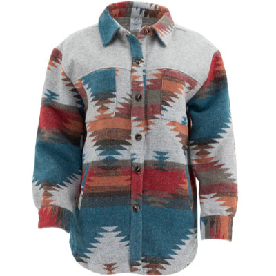 Unisex Aztec Jacket (Red/Blue)