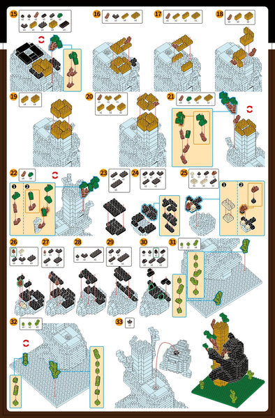 Mini Building Blocks - Black Bear Cub