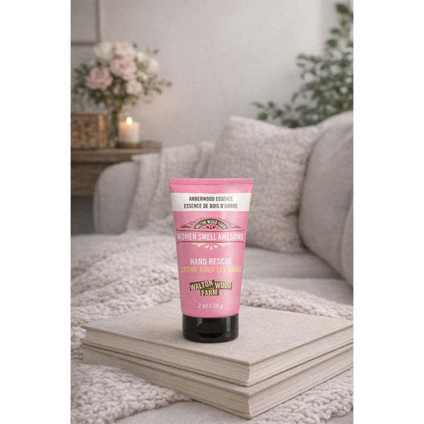 Women Smell Awesome Amberwood Essence Hand Rescue Tube 2 oz