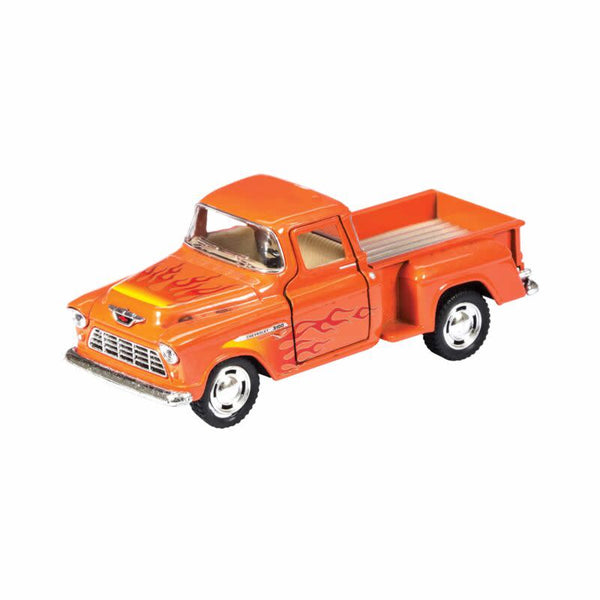 Diecast '55 Chevy Pickup with Flames (Assorted Colours)