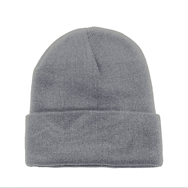 Knit Toque with Leather Patch