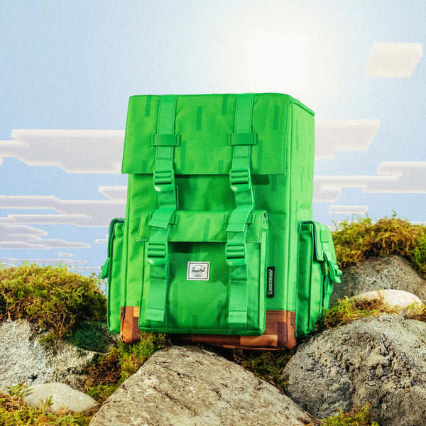 Minecraft Cube Little America Backpack 29 L - Grass Block
