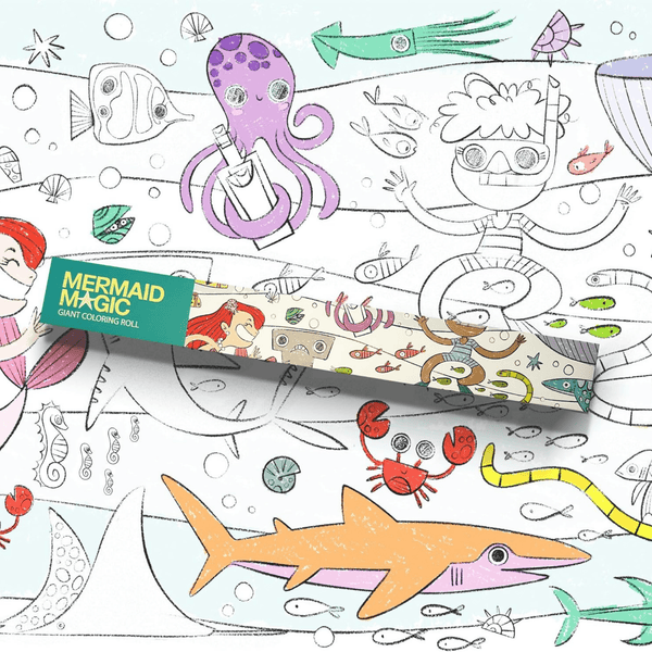 Mermaid Magic Colouring Roll