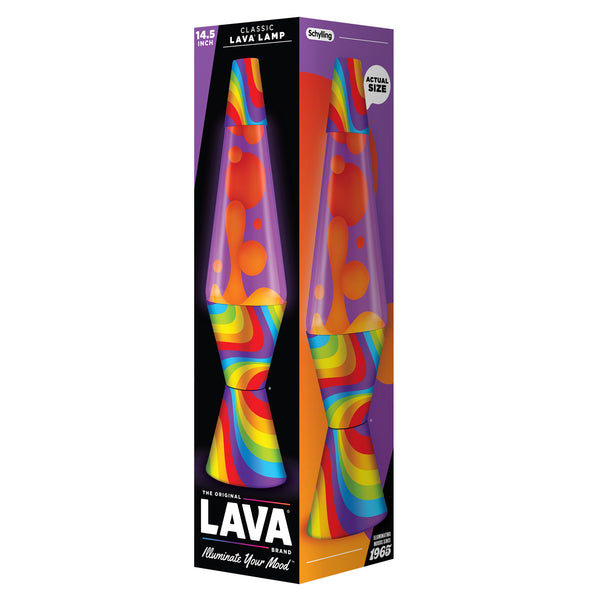 Rainbow Flowing Colour Lava Lamp 14.5"