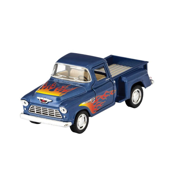 Diecast '55 Chevy Pickup with Flames (Assorted Colours)