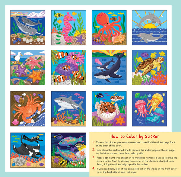 My First Color-By-Sticker Book: Under the Sea