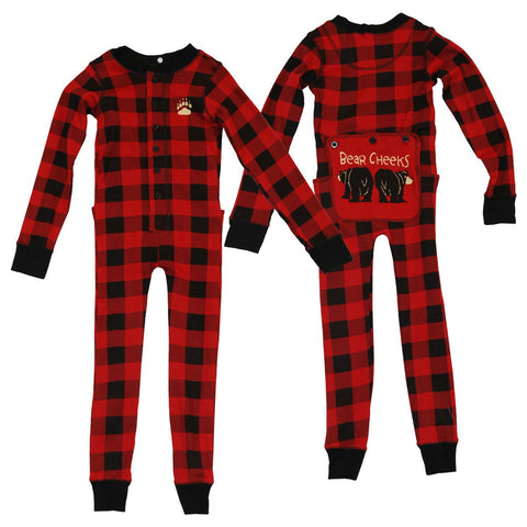 Kids Plaid Bear Cheeks Flapjacks