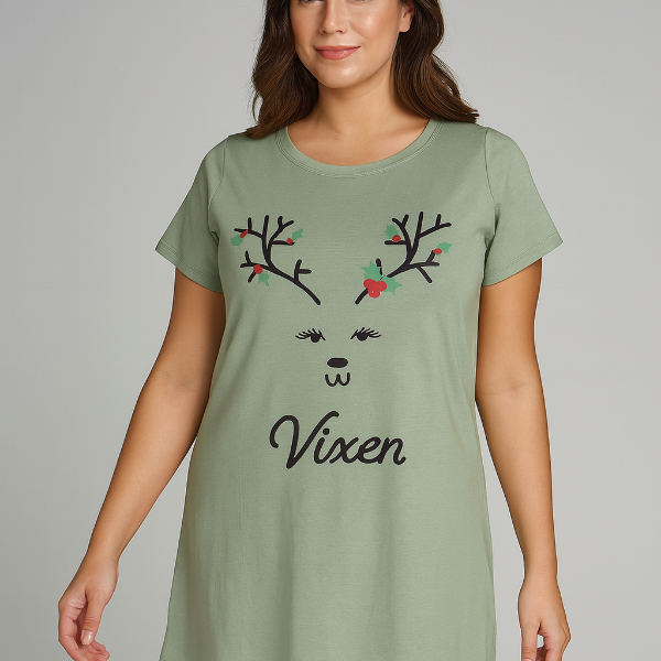 Ladies Vixen Holiday Nightshirt