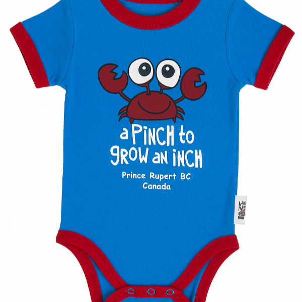 lazyone-infant-onezie-pinch-crab-prince-rupert
