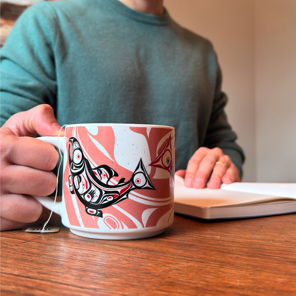 Ceramic Mug (16oz) - Salmon by Corey Bulpitt