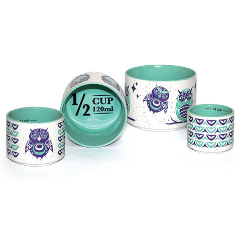 Ceramic Measuring Cup Set (Owls)