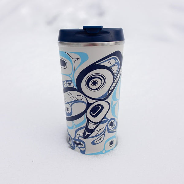 Art Travel Mug 18oz (Orca Song)