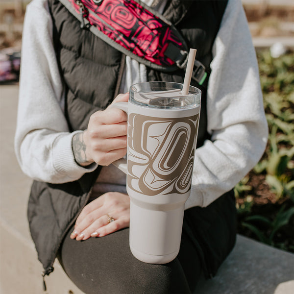 Insulated Tumbler with Straw (Eagle) 40 oz