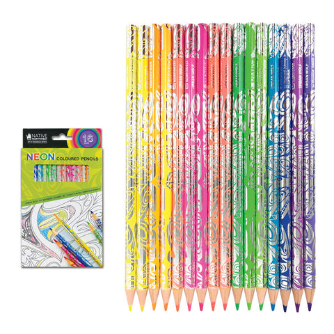 Neon Coloured Pencils (Urban Wolf)