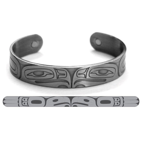 Silver Brushed Copper Bracelet (Eagle)