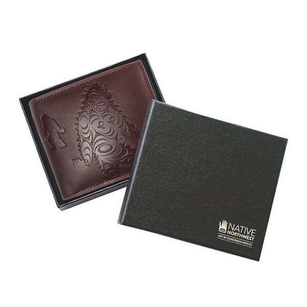 Leather Embossed Wallet (Sasquatch)