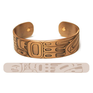 Copper Plated Bracelet (Raven & Moon)