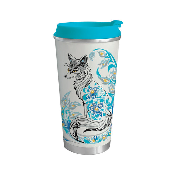 Art Travel Mug - Foxy by Deanna Samuel
