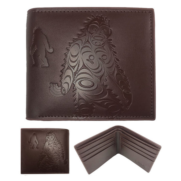 Leather Embossed Wallet (Sasquatch)