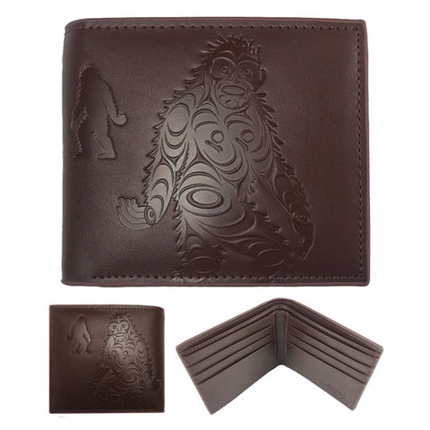 Leather Embossed Wallet (Sasquatch)