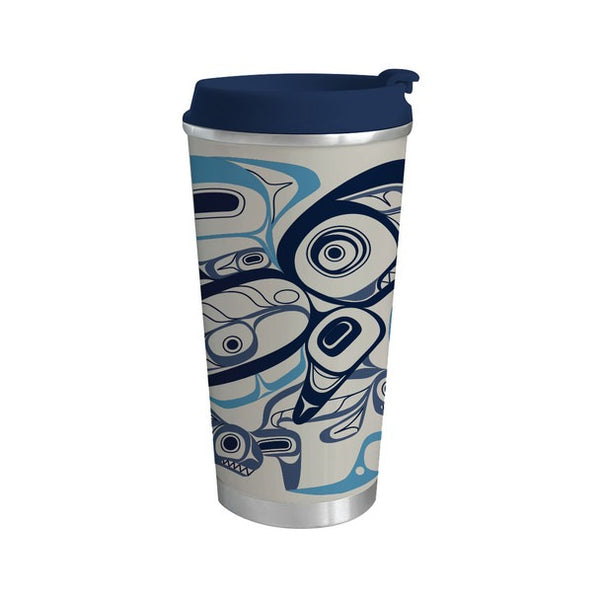Art Travel Mug 18oz (Orca Song)