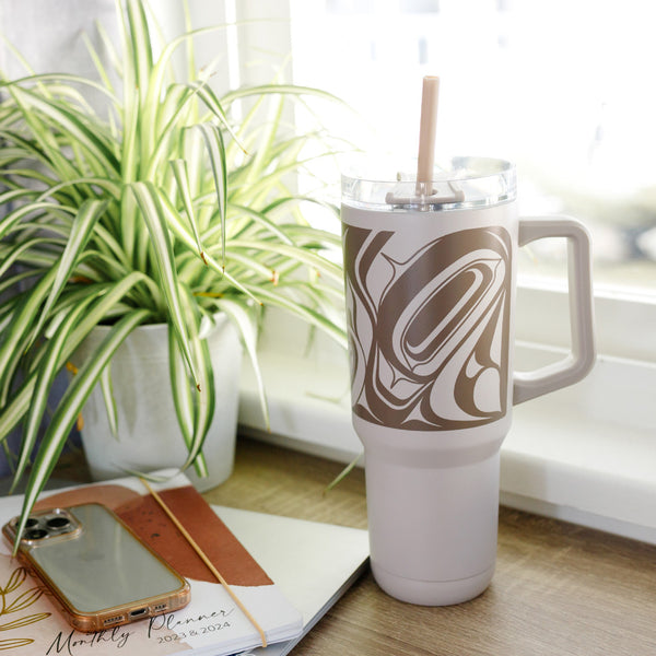 Insulated Tumbler with Straw (Eagle) 40 oz