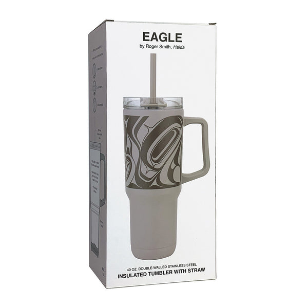 Insulated Tumbler with Straw (Eagle) 40 oz