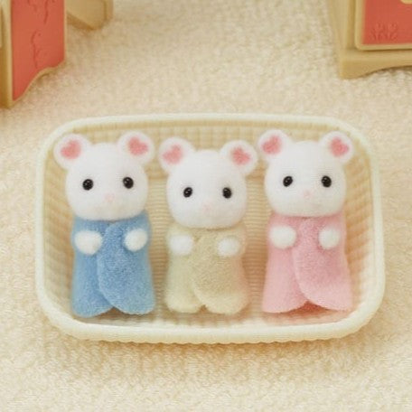 Marshmallow Mouse Triplets