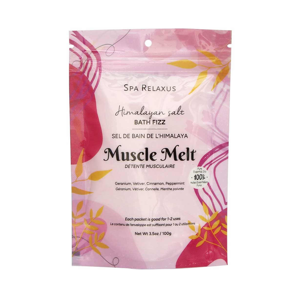 Himalayan Salt Bath Fizz - Muscle Melt 100 g