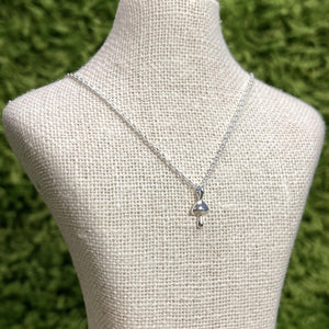 Mushroom Pendant Sterling Silver Necklace
