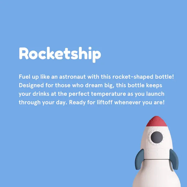 Checkered Rocket Bestie Bottle 16 oz