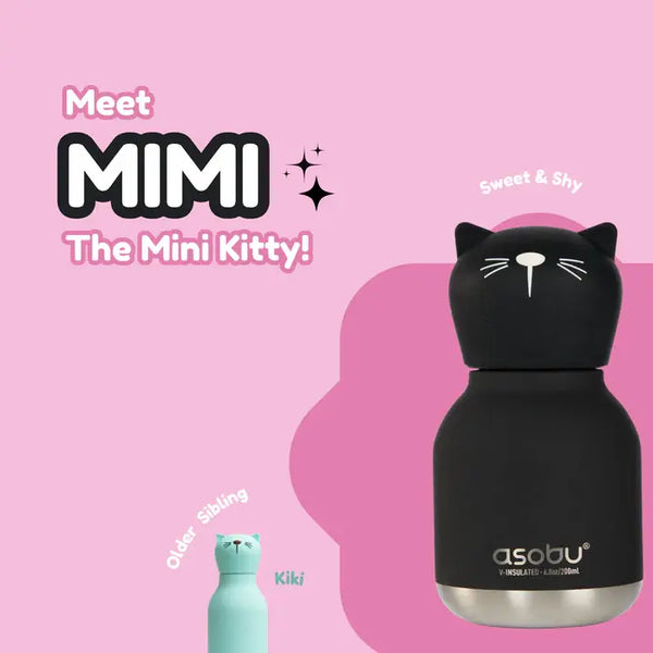 Black Cat Mini Bestie Bottle 6.8 oz