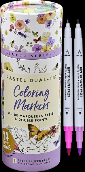 Studio Series Dual-Tip Pastel Markers (Set of 24)